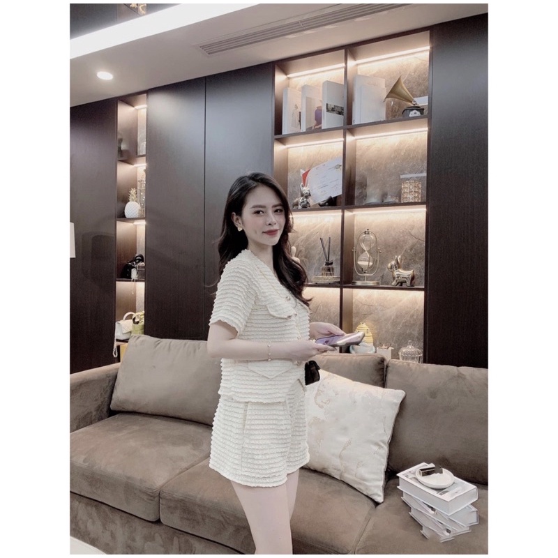 Set ren sóng siêu xinh mặc siêu tiêu thư hàng quảng châu