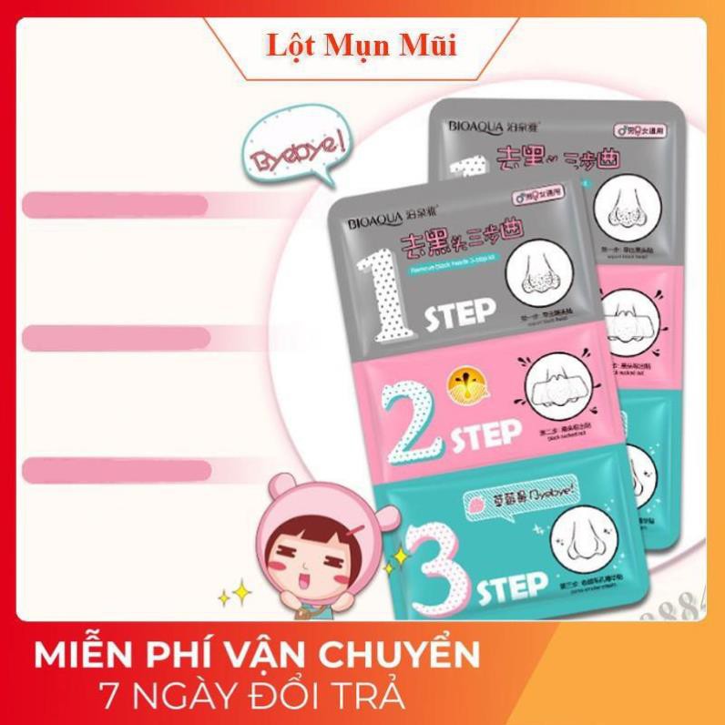 [FREESHIP]  Miếng lột mụn mũi 3 bước MM12