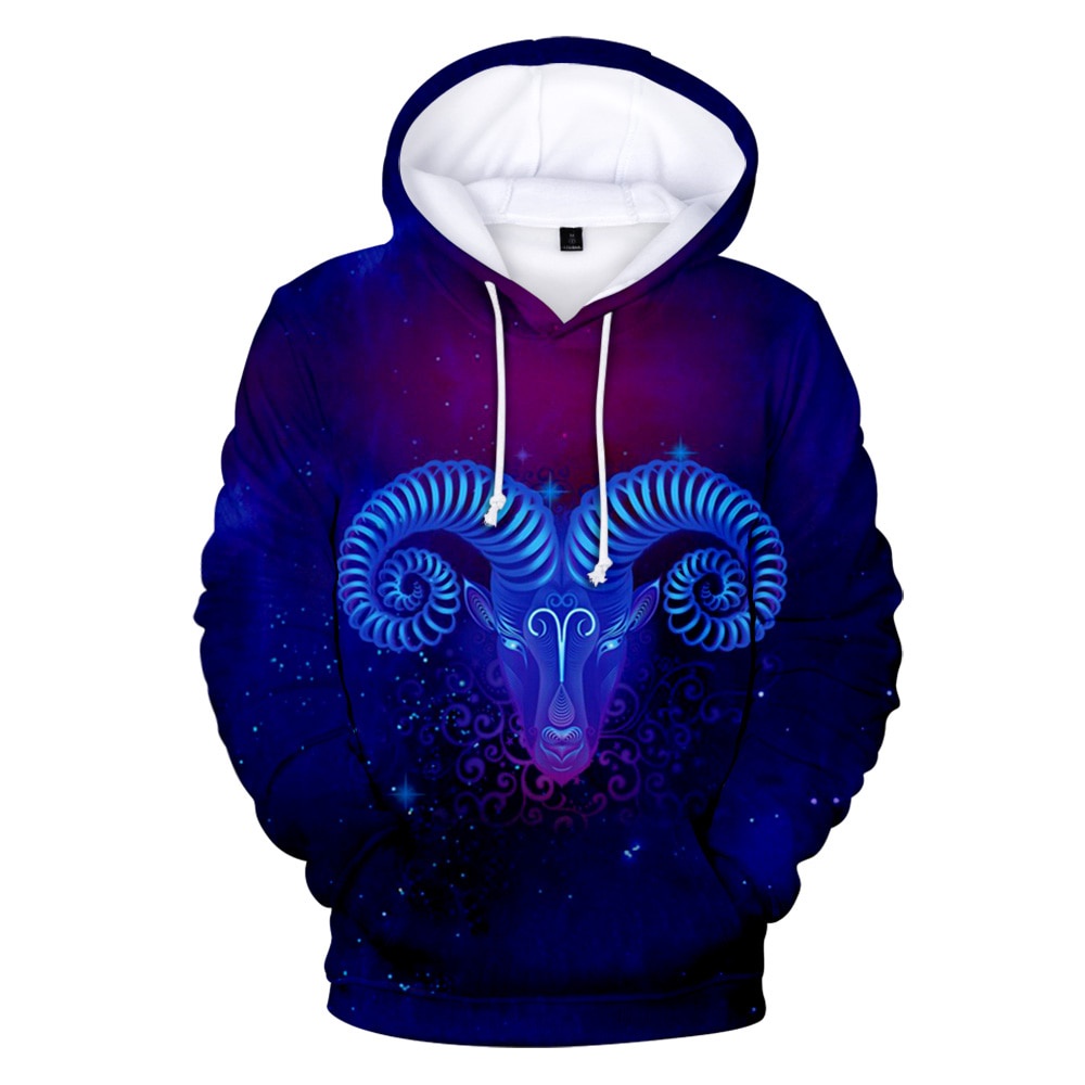 Mới Áo Hoodie In Biểu Tượng 12 Cung Hoàng Đạo Độc Đáo