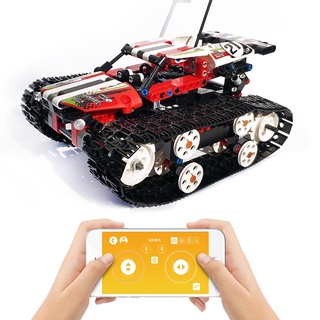 Đồ chơi lắp ráp xe tăng địa hình có đều khiển từ xa
