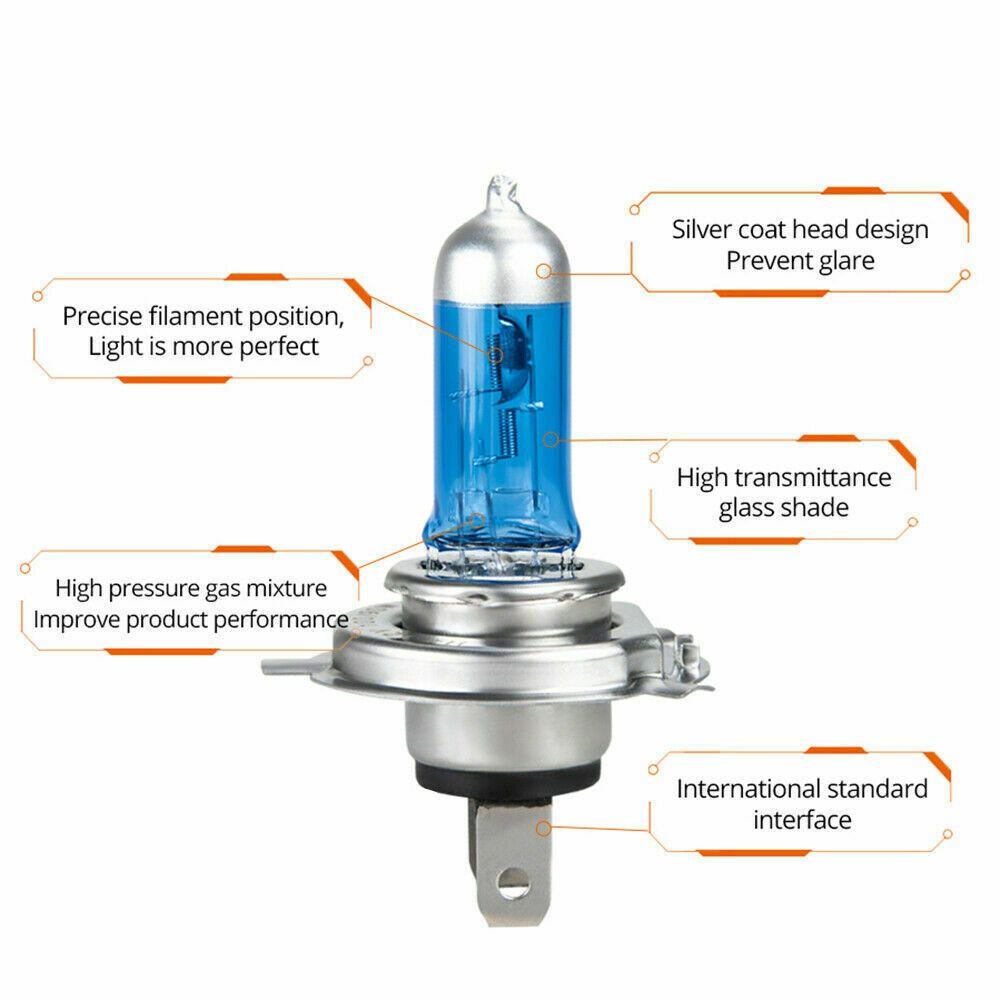 MAYSHOW Set 4 Bóng Đèn Pha Xenon 12v Ánh Sáng Trắng