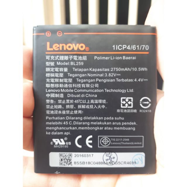 Pin Lenovo Vibe K5  chính hãng
