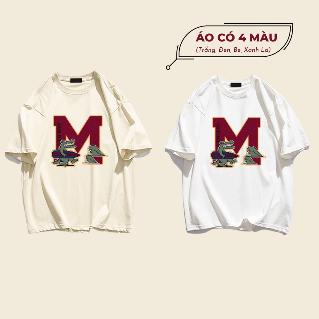 Áo Thun Tay Lỡ M Crocodile 100% Cotton, Áo Phông Rộng Mẫu Mới 2022 𝘽𝙮.𝘾𝙖𝙢𝙘𝙖𝙢 | BigBuy360 - bigbuy360.vn