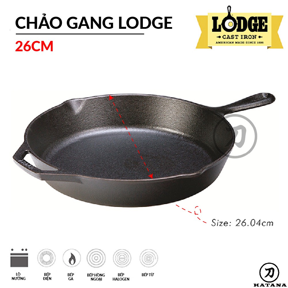 Lodge - Chảo gang - 26.04cm