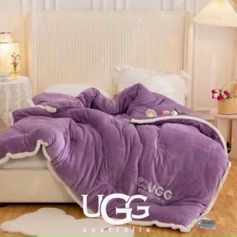 ( nhập khẩu nguyên chiếc)chăn đông.chăn lông cừu UGG đại hang 4kg .2mx2m3