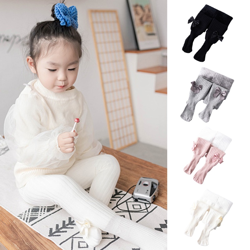Quần Tất Legging Co Giãn Bằng Nhung Giữ Ấm Mùa Đông Cho Bé Gái