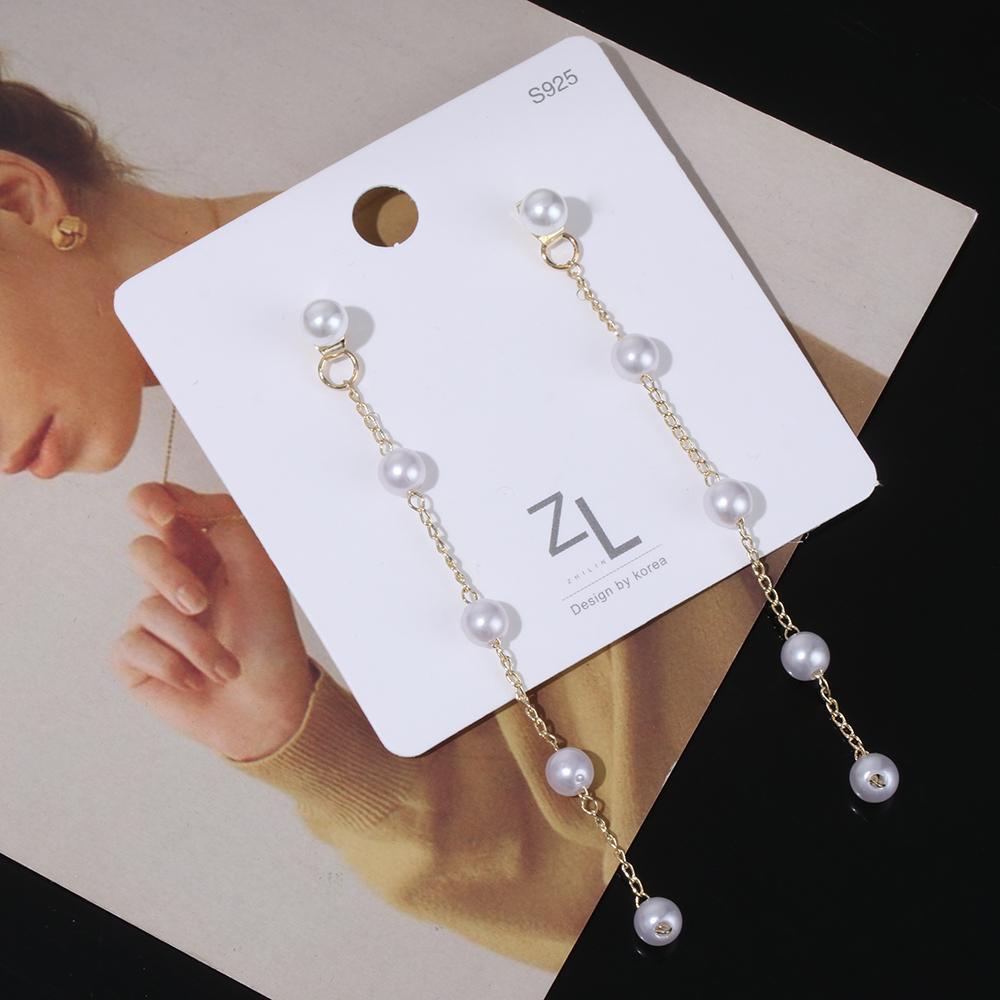 XIANTIN Hoa Tai Dáng Dài Đính Ngọc Trai Thiết Kế Thanh Lịch