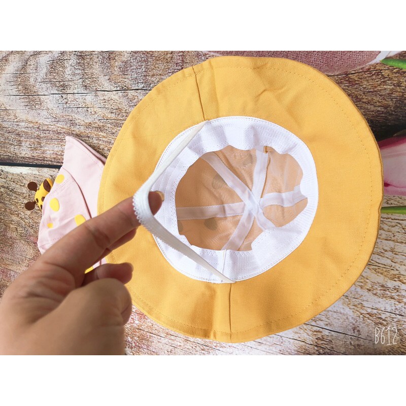 Nón tai bèo hươu cao cổ có dây đeo