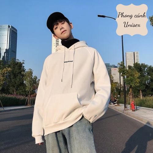 Áo khoác nỉ  Áo khoác hoodie nam nữ đẹp form rộng Unisex chất nỉ ngoại 2 lớp dày dặn - LUXCY