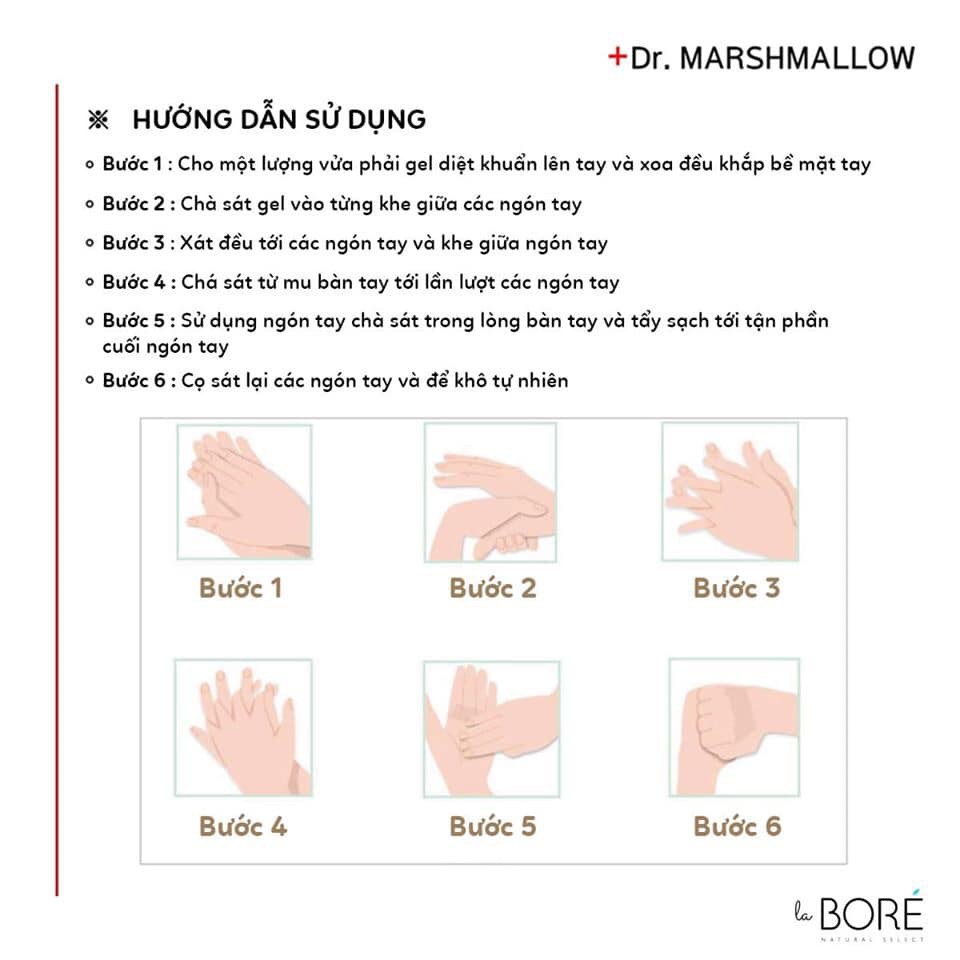 Gel dưỡng da tay - diệt khuẩn Dr Marshmallow Hand Sanitizer | BigBuy360 - bigbuy360.vn