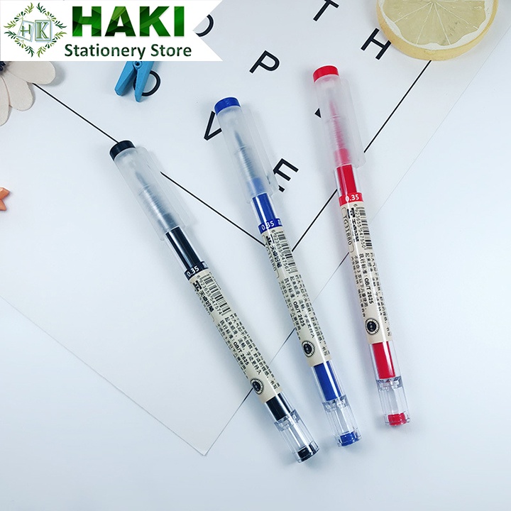 Bút gel mực nước Muji, bút mực HAKI đi nét ngòi 0.5mm 0.35mm nhiều màu dễ thương B50
