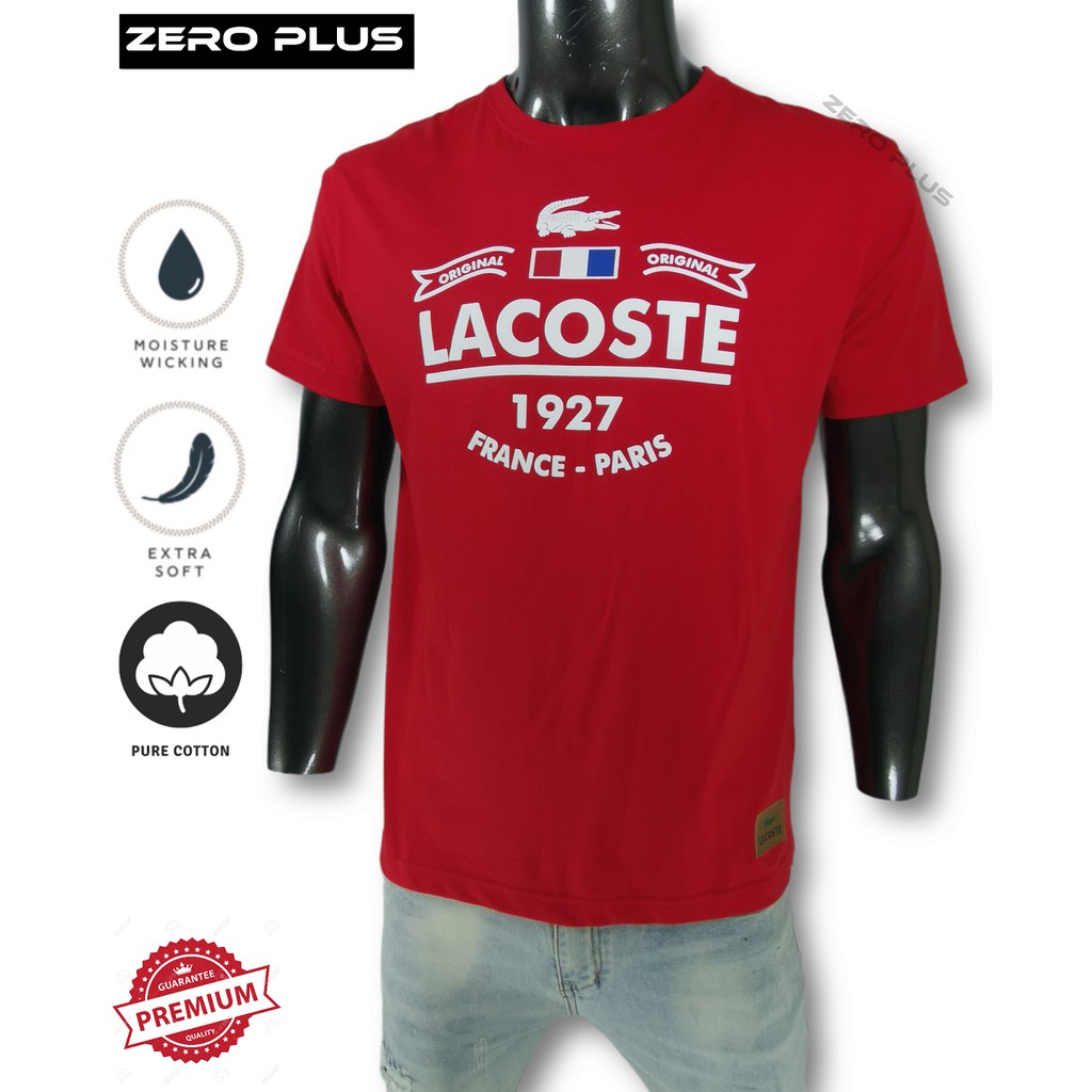 Áo Thun Dáng Rộng In Chữ Và Nhãn Hiệu Cá Sấu Cho Nam Và Nữ