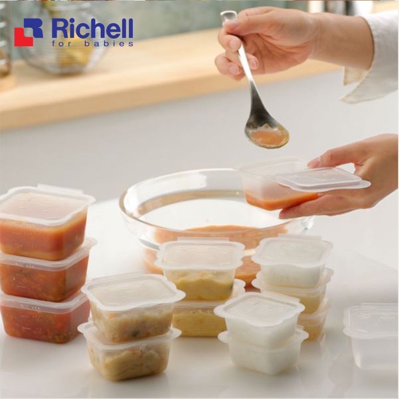 Bộ chia thức ăn richell 50ml 100ml 150ml