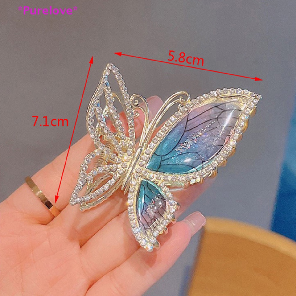 Kẹp Tóc Hình Bướm / Cá Mập Màu Nhám Thời Trang Cho Nữ Mới