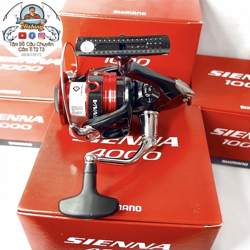 Máy Câu Cá Shimano Sienna 500-1000-2000-2500-3000-4000 Chính Hãng