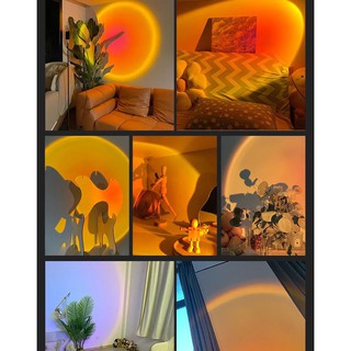 Đèn tiktok siêu sáng, đèn hoàng hôn, đèn cầu vồng 12 W, Sunset - Sunset Red - Rainbow hỗ trợ quay video/ chụp