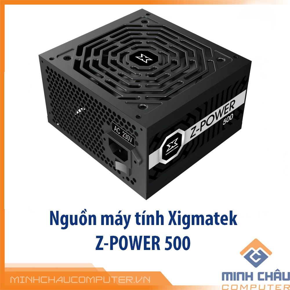 Nguồn máy tính Xigmatek Z-POWER 500 EN45938 - 400W hiệu suất 80 plus white