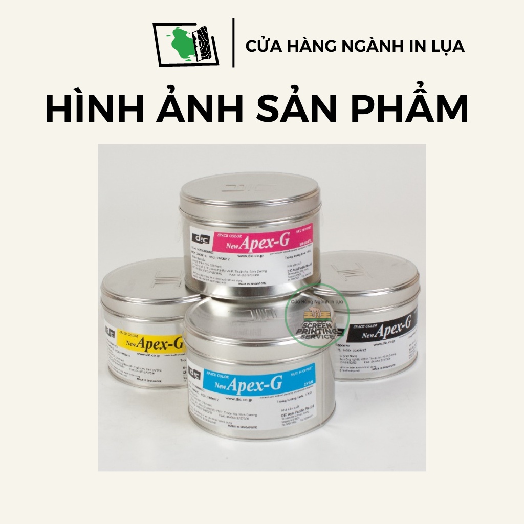 Mực in offset Apex-G mực in lụa trên giấy thương hiệu DIC hàng nhập khẩu Nhật Bản
