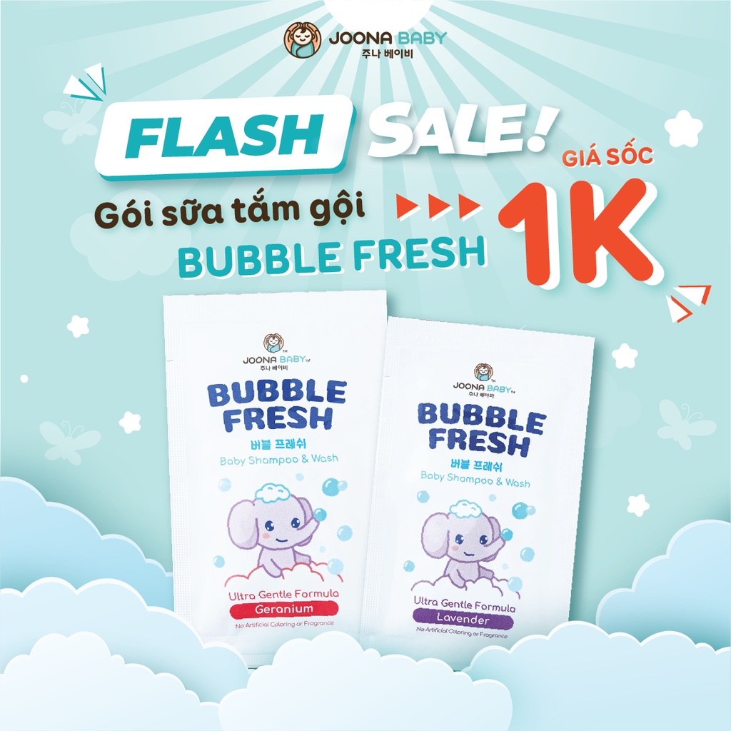 Sữa tắm gội Bubble Fresh cho bé Joona Baby Hàn Quốc - gói 7ml