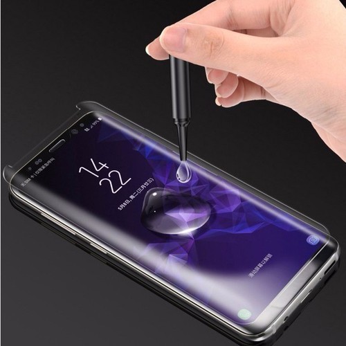 Bộ kính cường lực Full màn hình ng nghệ mớicô đèn UV dành cho Samsung Galaxy S7edge/S8/S8+/S9/S9+/Note 8/Note 9