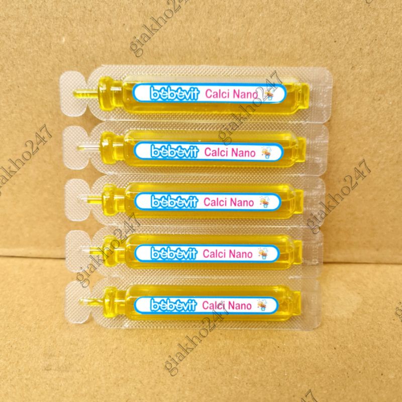 Bebevit Calci Nano giúp bổ sung canxi và vitamin D3, giúp xương chắc khỏe, cải thiện còi xương ở trẻ