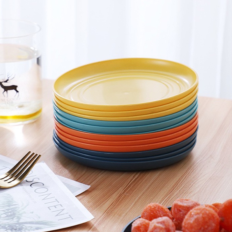 Set 8 Đĩa Rơm Lúa Mạch Đựng Trái Cây Bánh Kẹo