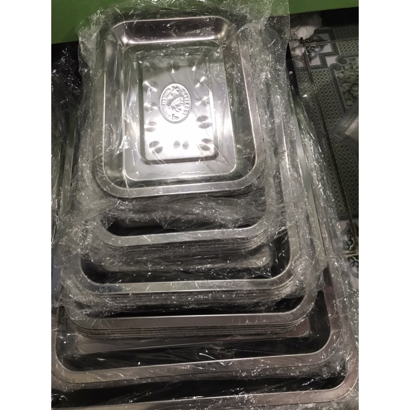 khay inox 💯 cạn nhiều size