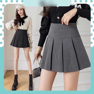 Chân váy xếp ly to màu xám phong cách Hàn Quốc siêu xinh Max:N8766666