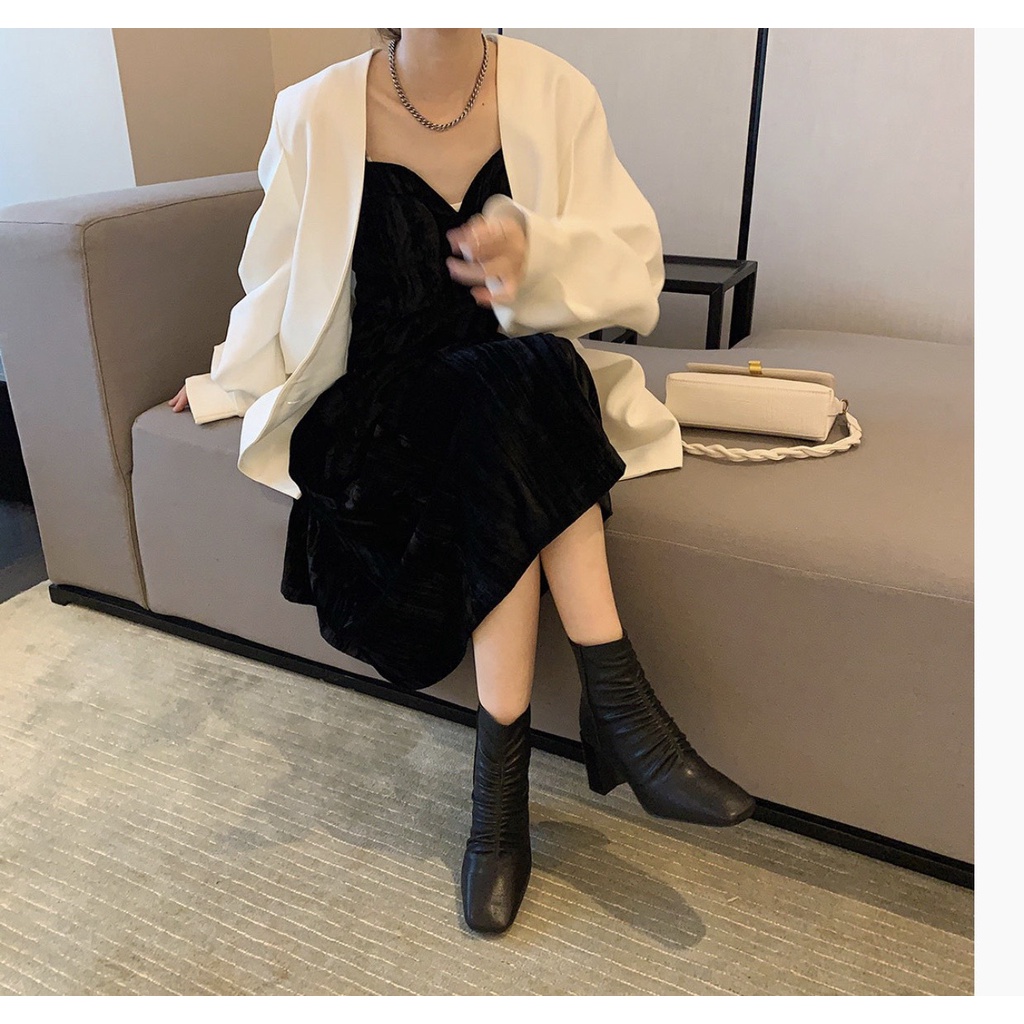 (S179) Bốt nữ vân nhăn gân giữa 6 phân (mã F-11-bốt NHĂN da lì) | BigBuy360 - bigbuy360.vn