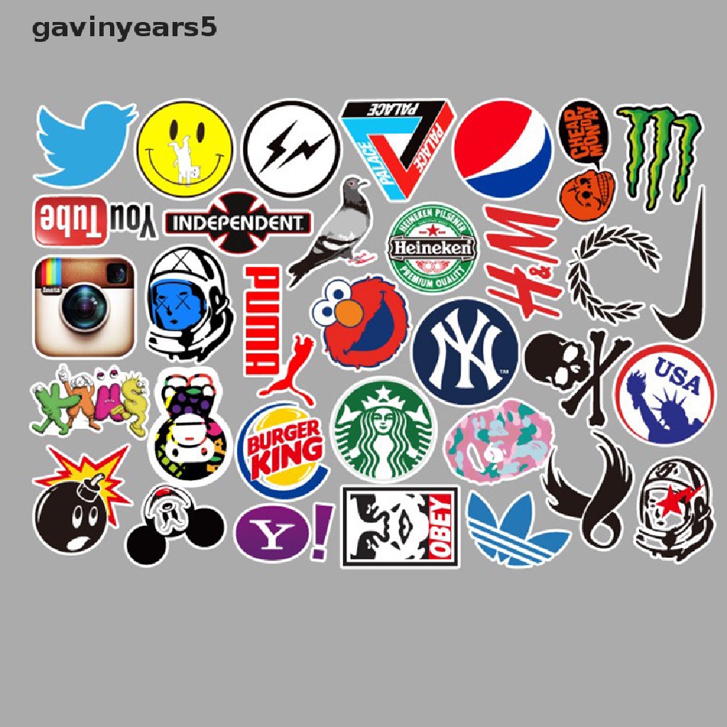 Set 100 Miếng Dán Graffiti Phong Cách Cổ Điển Thời Trang Dùng Trang Trí Vali / Laptop / Ván Trượt / Xe Hơi