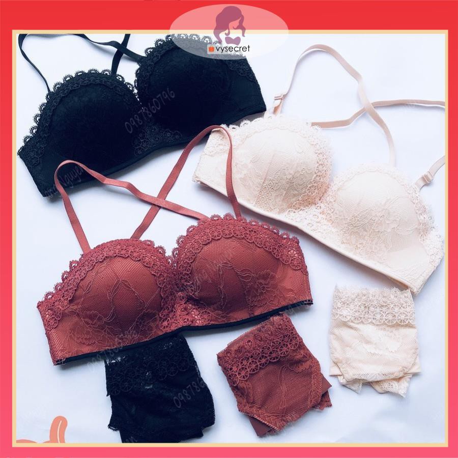 BỘ ĐỒ LÓT NÂNG NGỰC  🔥CÓ MÃ GIẢM GIÁ + FEESHIP 🔥 SÉT NỘI Y QUẢ NGANG CAO CẤP,TẠO KHE C1352 | BigBuy360 - bigbuy360.vn