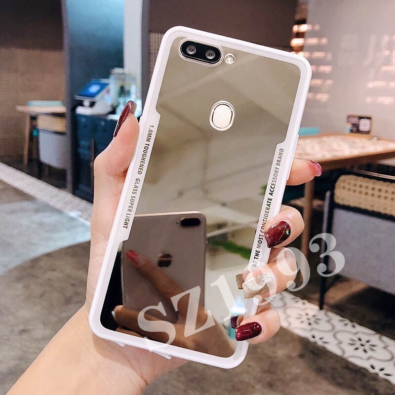 Ốp Điện Thoại Acrylic Tráng Gương Cho Oppo F11 F11Pro A7 A5S A3S F7 F9 F1S A39 A83 F5 A7