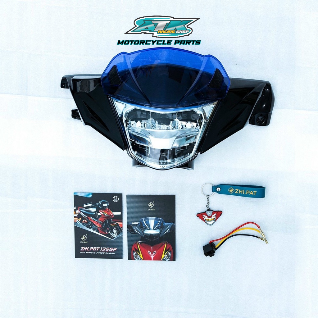 Choá đèn ZHIPAT dành cho xe exciter đời 2006 đến 2010 tặng mão chắn gió zhipat