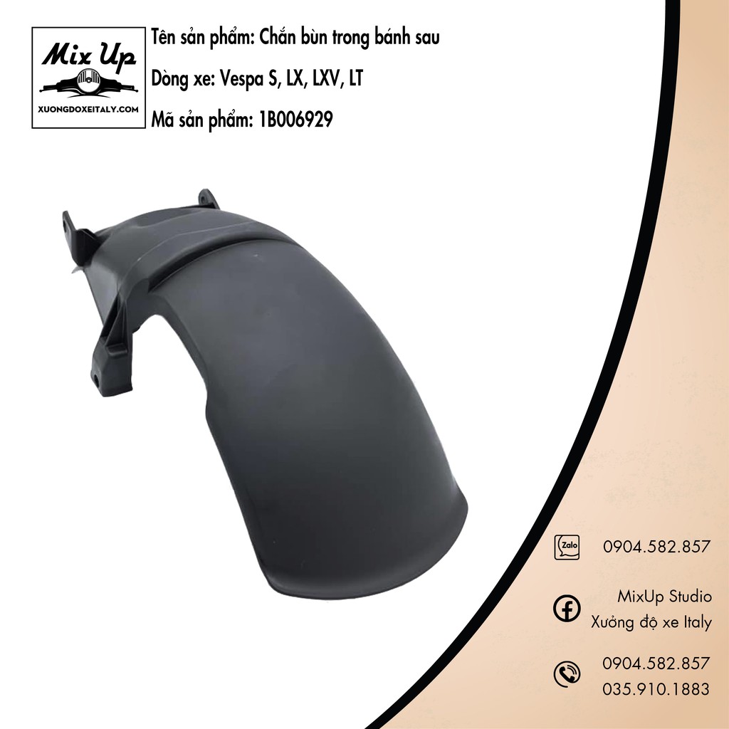 CHẮN BÙN TRONG BÁNH SAU VESPA LX / S / LXS / LT