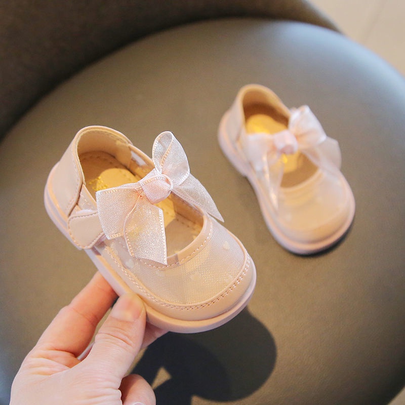 Giày Sandal Đế Mềm Phối Lưới Thoáng Khí Phong Cách Công Chúa Cho Bé Gái 1-3 Tuổi
