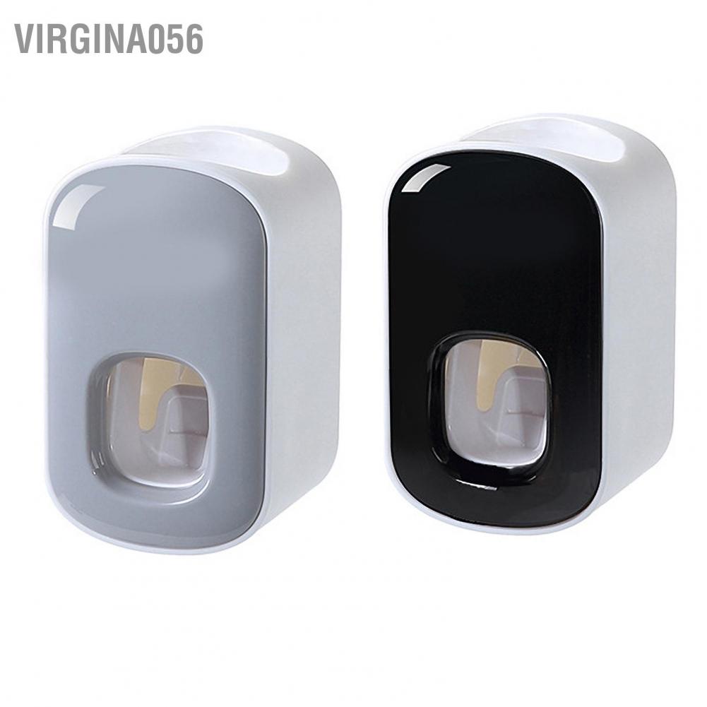 Máy phân phối kem đánh răng tự động treo tường cho phòng tắm với 2 đầu ép