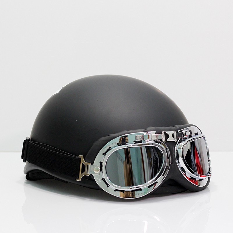 kính phi công lắp mũ bảo hiểm 1/2 và 3/4 / dùng chắn bụi khi đi moto xe mấy