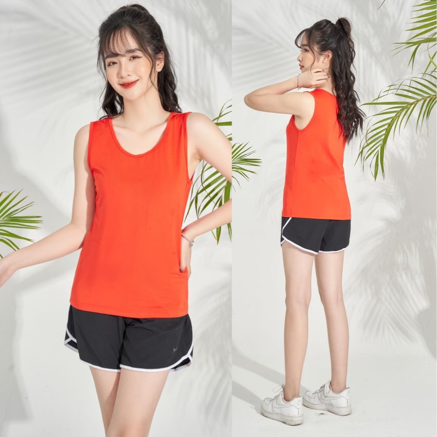Áo tanktop thể thao nữ Vario, vải coolmax nhẹ thoáng khí vt20-07
