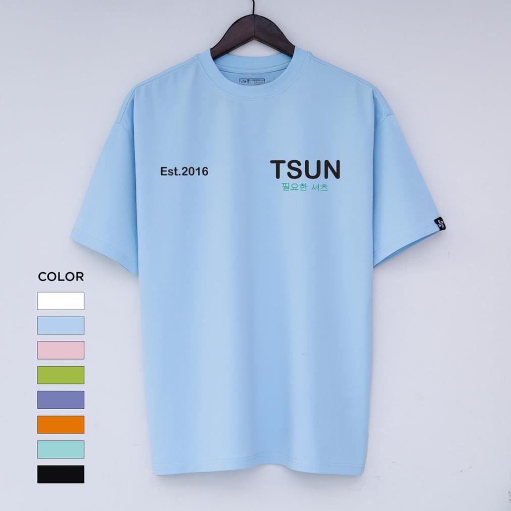 Áo thun tay lỡ Tee TSUN - Áo phông dáng rộng, chất vải thun cotton (V79)