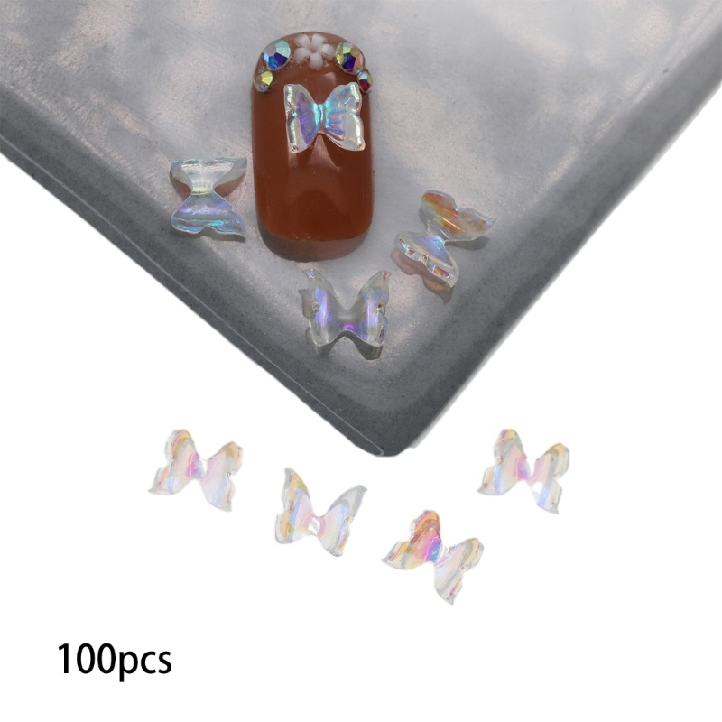 Set 200 Hình Dán Trang Trí Móng Tay Hình Nơ 3D