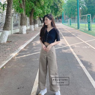 quần culottes - QUẦN SUÔNG CẠP CÚC  ྇
