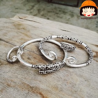 Combo 2 vòng kim cô - thiết bản màu bạc vân đen
