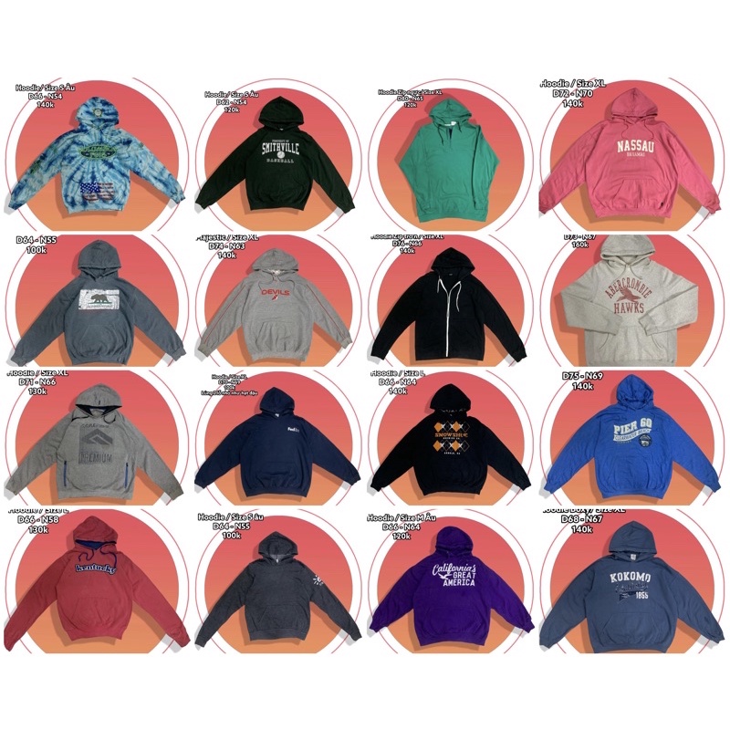 Hoodie Mỹ ( Chọn mẫu ) - 2hand - secondhand | BigBuy360 - bigbuy360.vn
