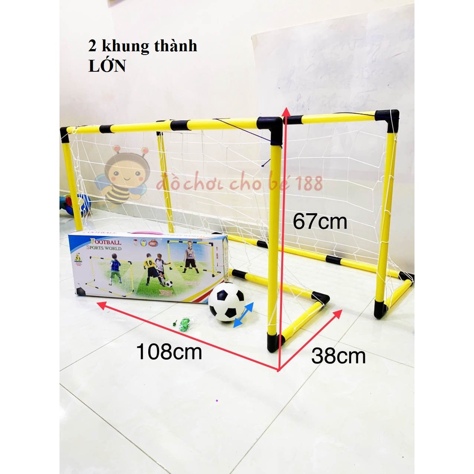 Hộp khung thành bóng đá mini cho trẻ chơi trong nhà