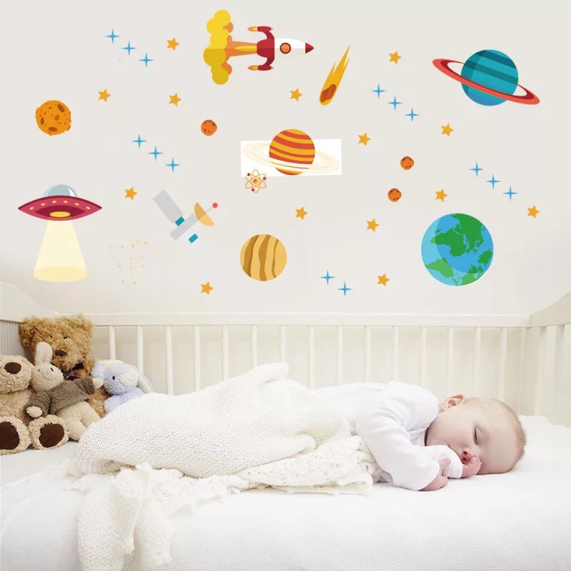 Decal trang trí tường Hành Tinh Xanh