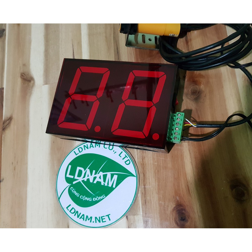 Bộ đếm counter 2 số LED 7 đoạn loại lớn LDNam