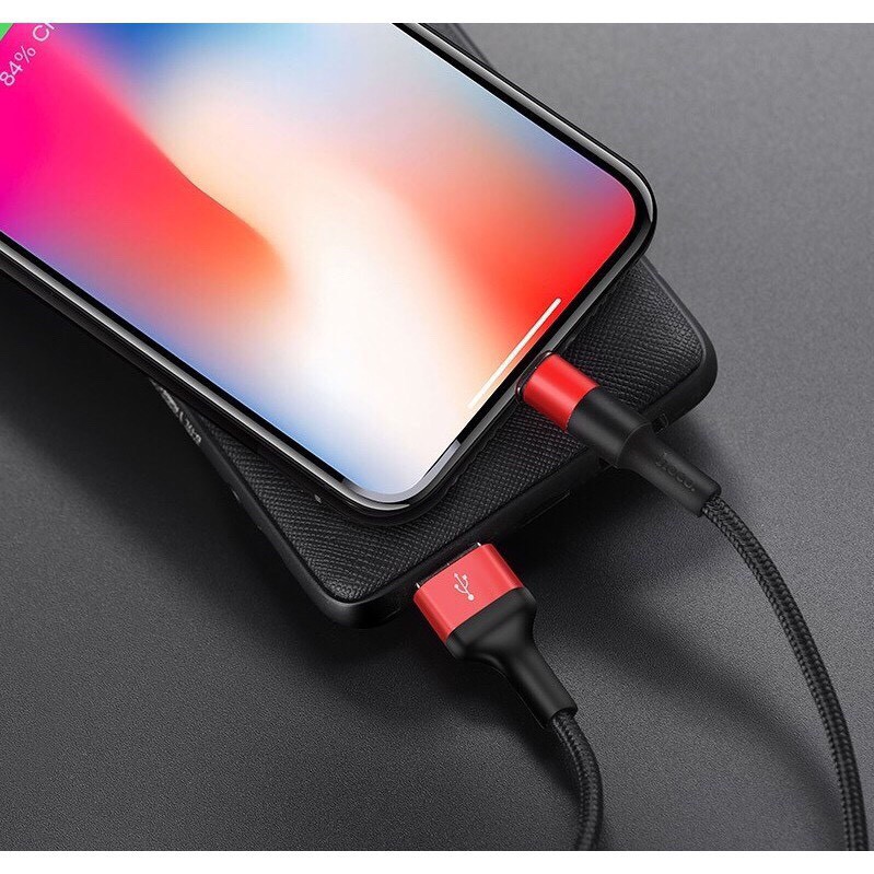 Dây Cáp Sạc Hoco X14  Lightning Cao Cấp Cho Điện Thoại Iphone IPad Pin Dự Phòng Tai nghe Bluetooth Airpod airpods i12