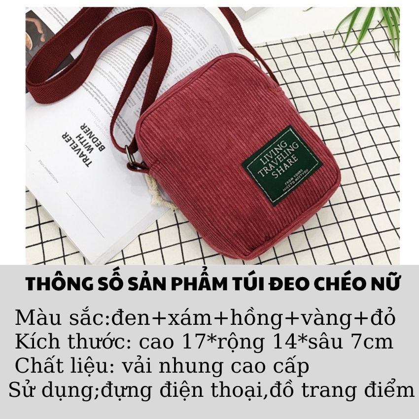 Túi đeo chéo nhỏ xinh phong cách Nhật Bản cho nữ TCNU02 SUNO STORE