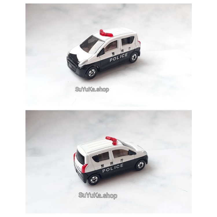 Xe Mô Hình Tomica c.sát màu trắng đèn đỏ