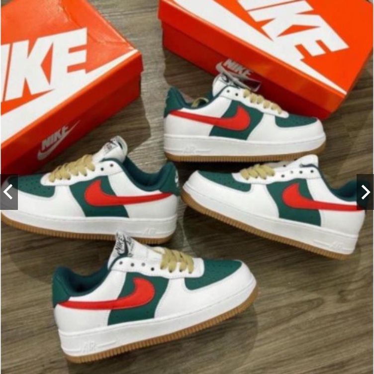 GIÀY SNEAKER AF1 MÀU XANH ĐỎ , Giày_Nike Gucci, Giày AF1 Gucci Hàng Cao Cấp